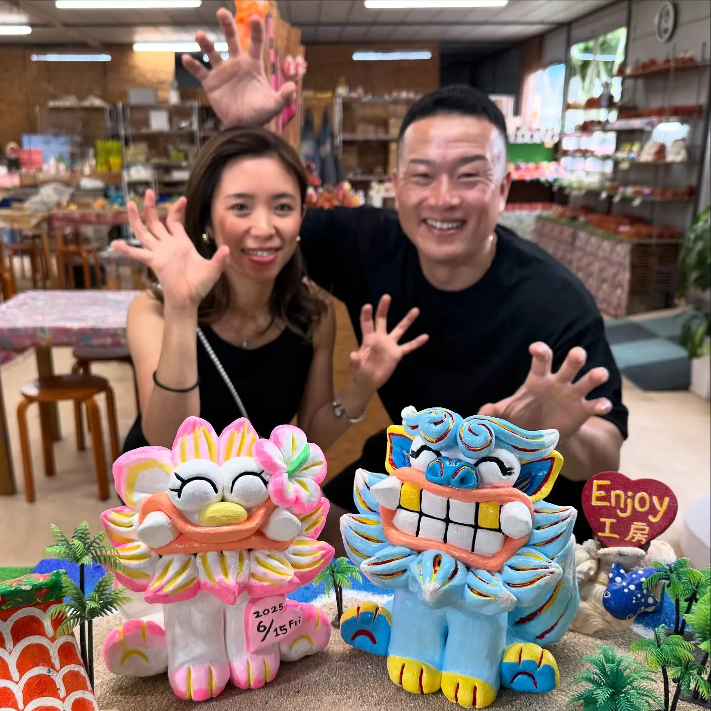 特注大サイズの絵付け体験(^^)