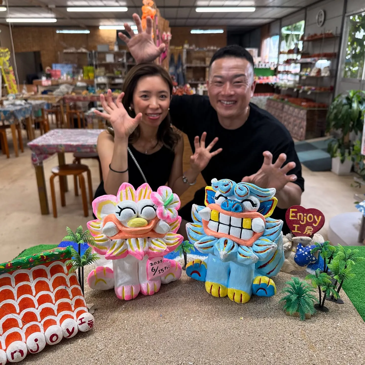 特注大サイズの絵付け体験(^^)