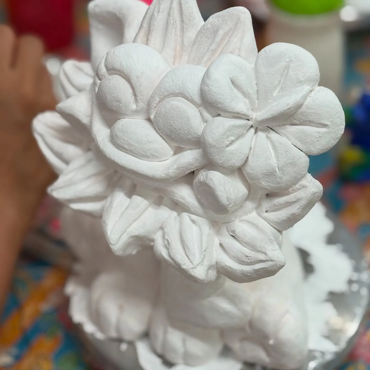 特注大サイズの絵付け体験(^^)