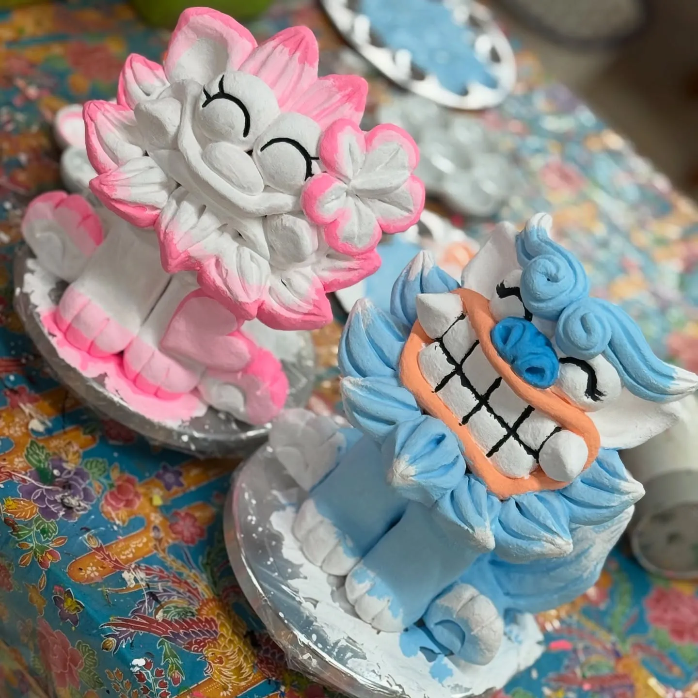 特注大サイズの絵付け体験(^^)