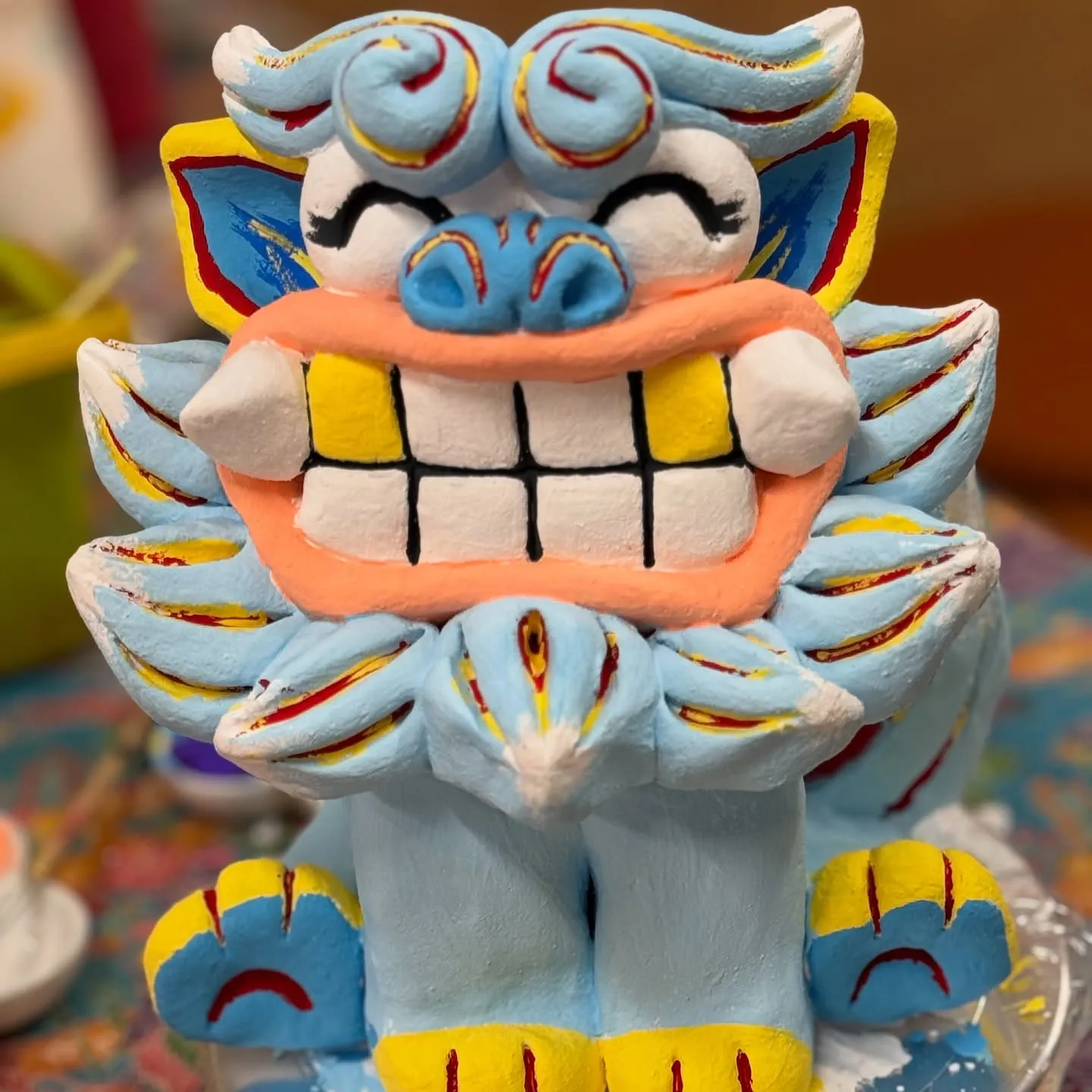 特注大サイズの絵付け体験(^^)