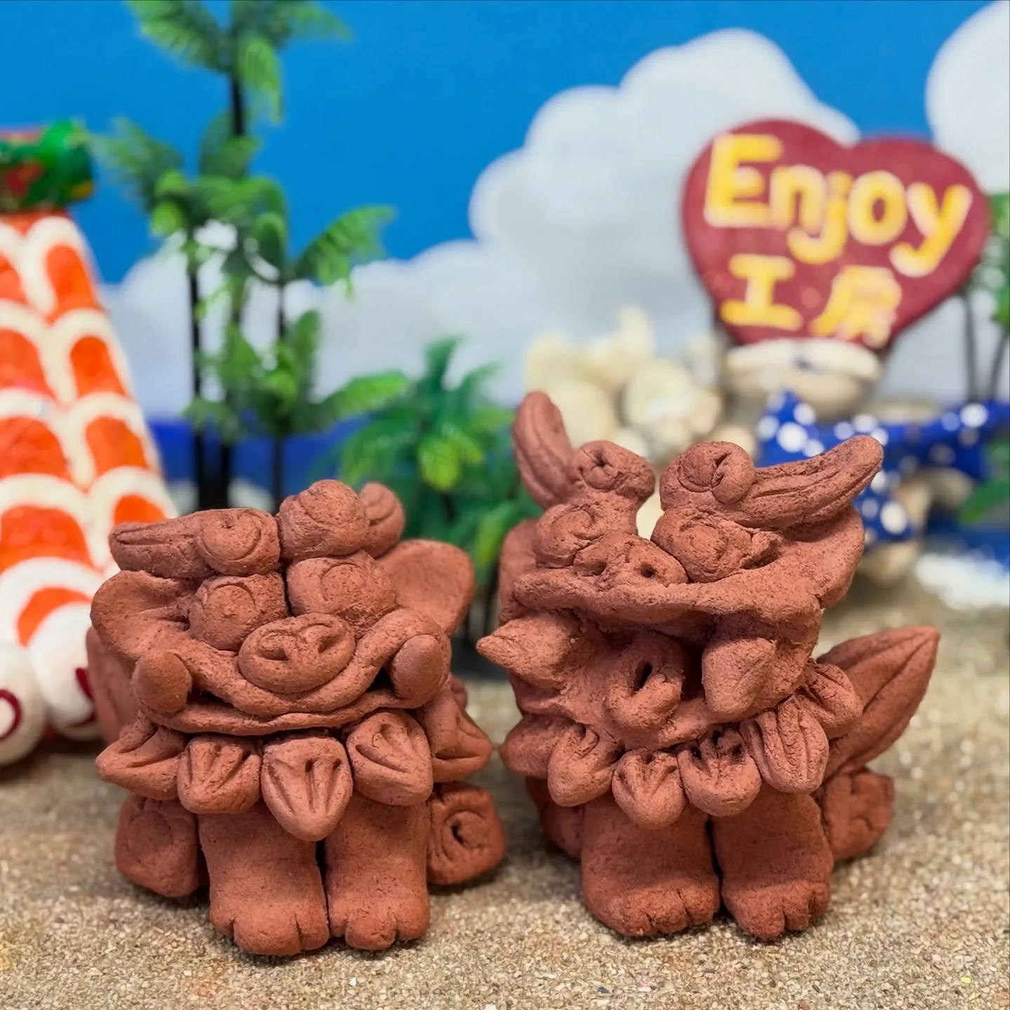 最近は「粘土からシーサーを作る体験」を選ばれるお客様がとても...