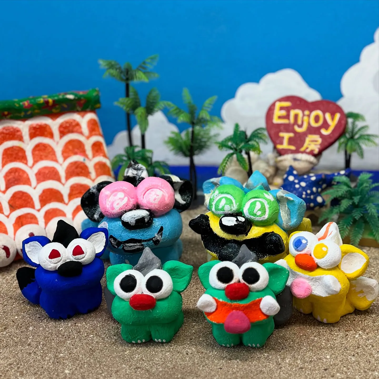 🦁✨Enjoy工房でオリジナルシーサーを作ろう！✨🖌