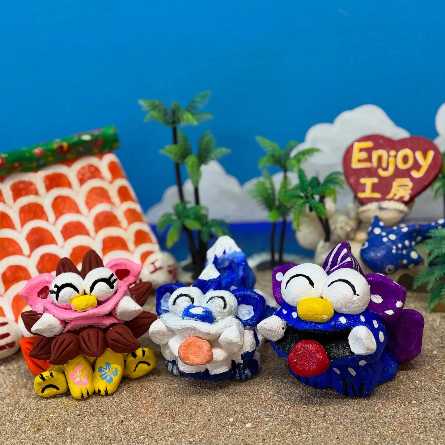 🦁✨Enjoy工房でオリジナルシーサーを作ろう！✨🖌