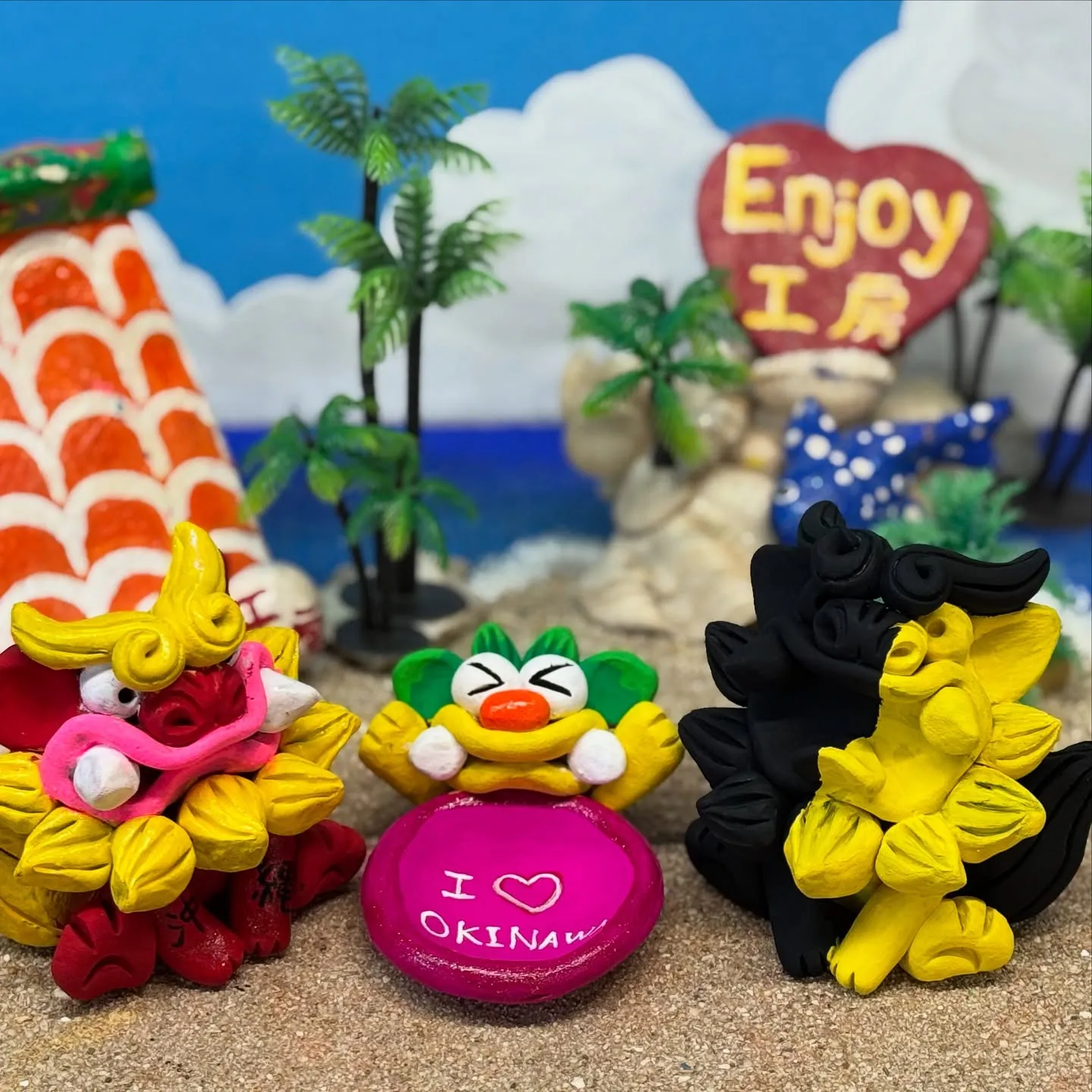 🦁✨Enjoy工房でオリジナルシーサーを作ろう！✨🖌