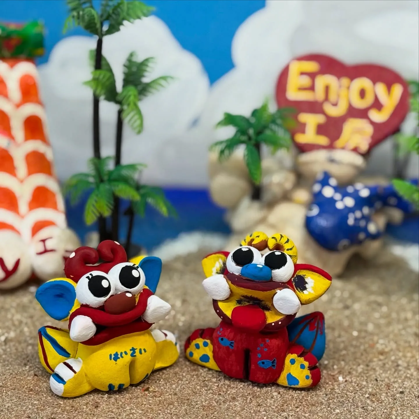 🦁✨Enjoy工房でオリジナルシーサーを作ろう！✨🖌