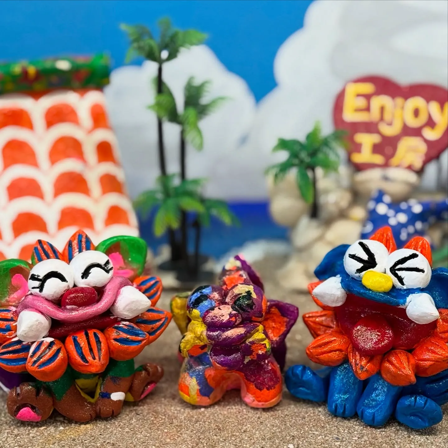 🦁✨Enjoy工房でオリジナルシーサーを作ろう！✨🖌