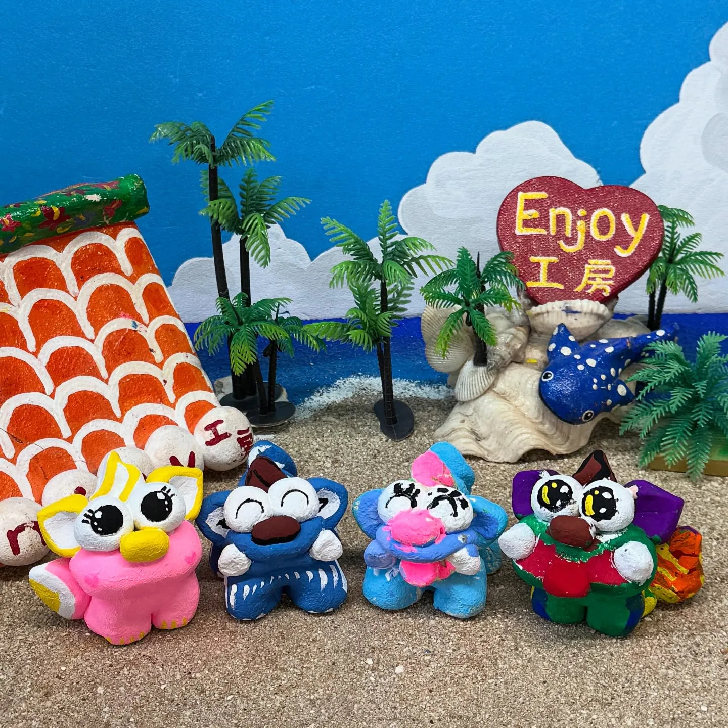 🦁✨Enjoy工房でオリジナルシーサーを作ろう！✨🖌