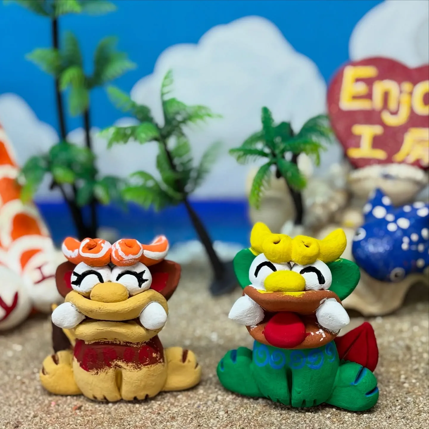 🦁✨Enjoy工房でオリジナルシーサーを作ろう！✨🖌