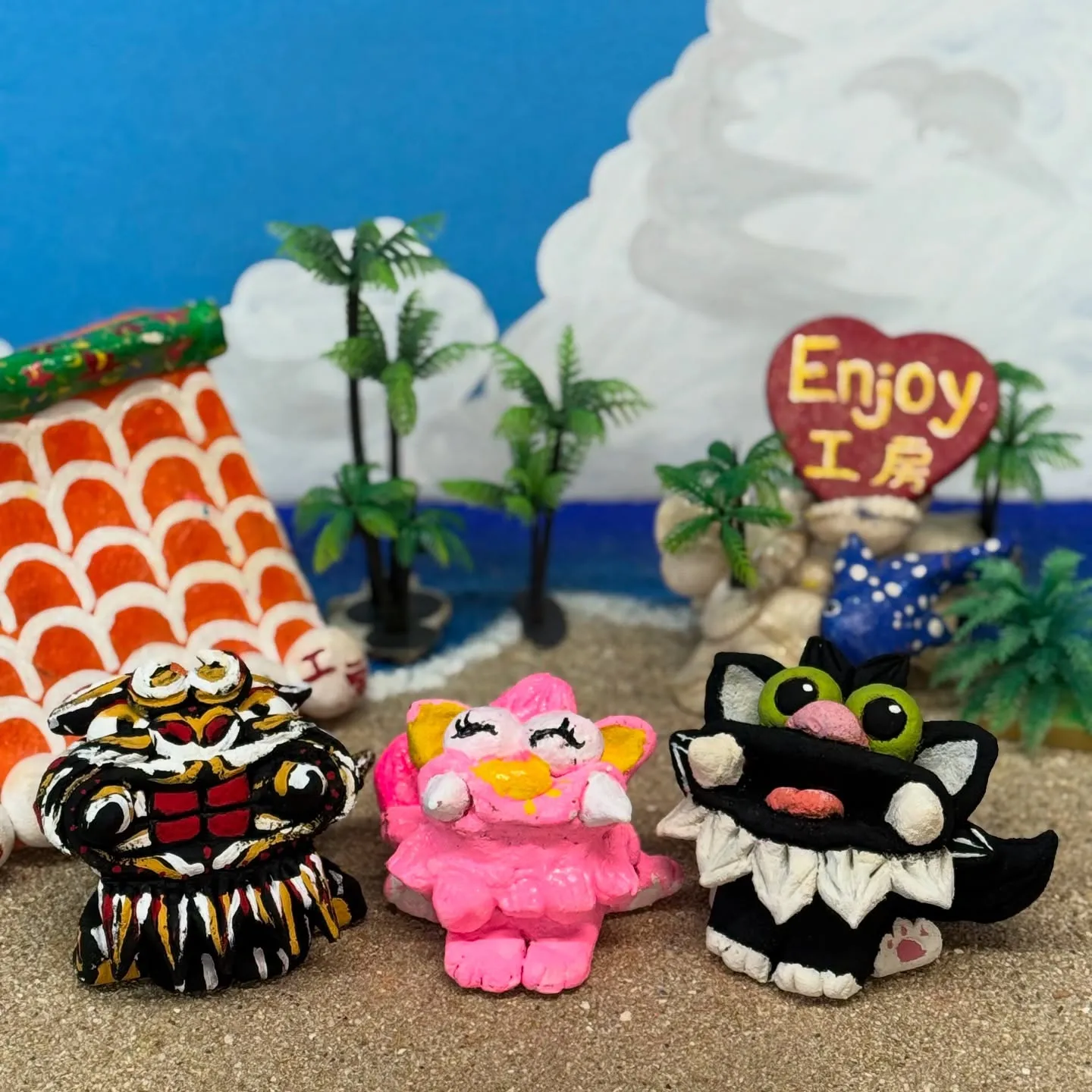 🦁✨Enjoy工房でオリジナルシーサーを作ろう！✨🖌