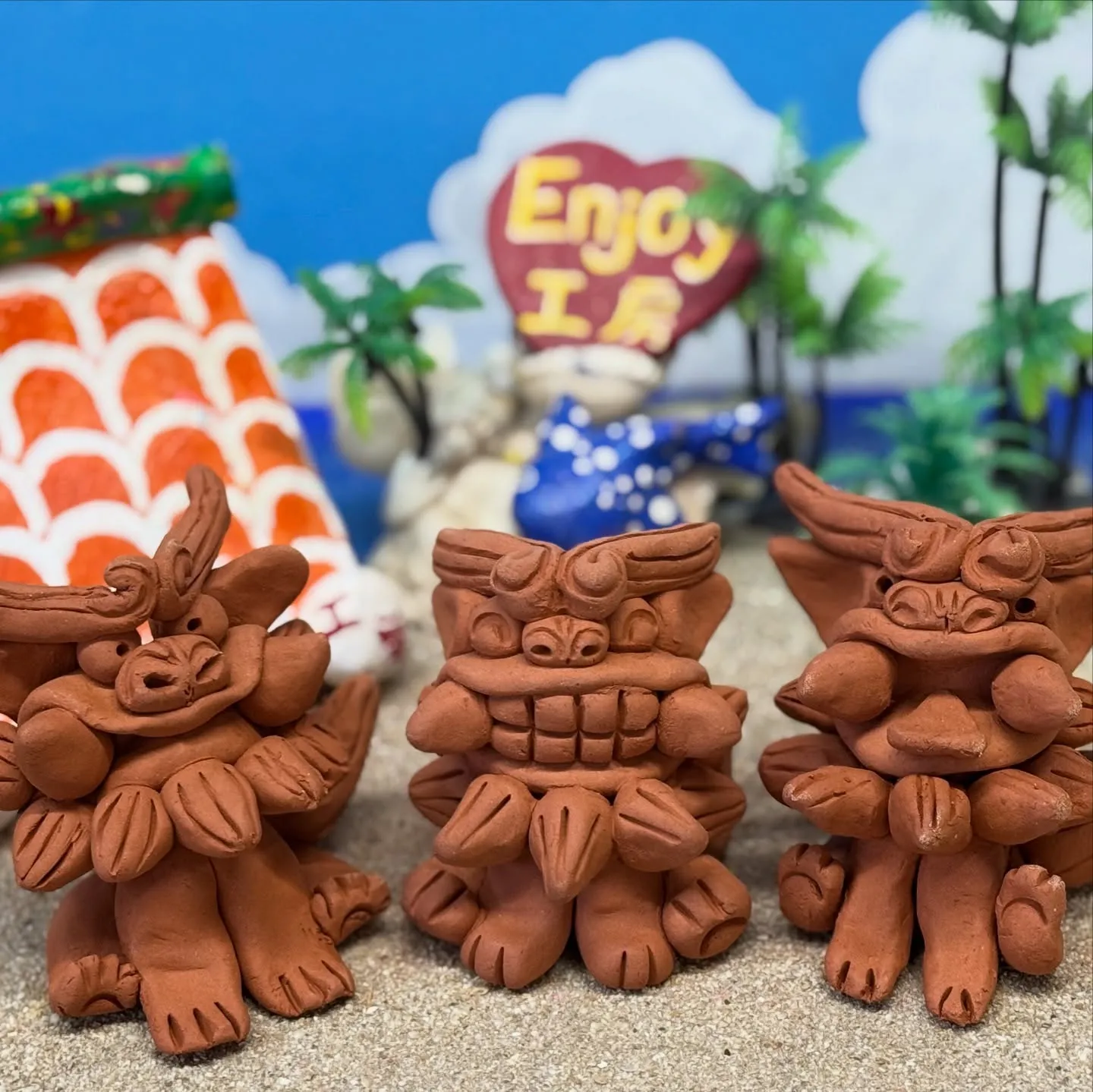 陶器シーサー作り体験🐾✨