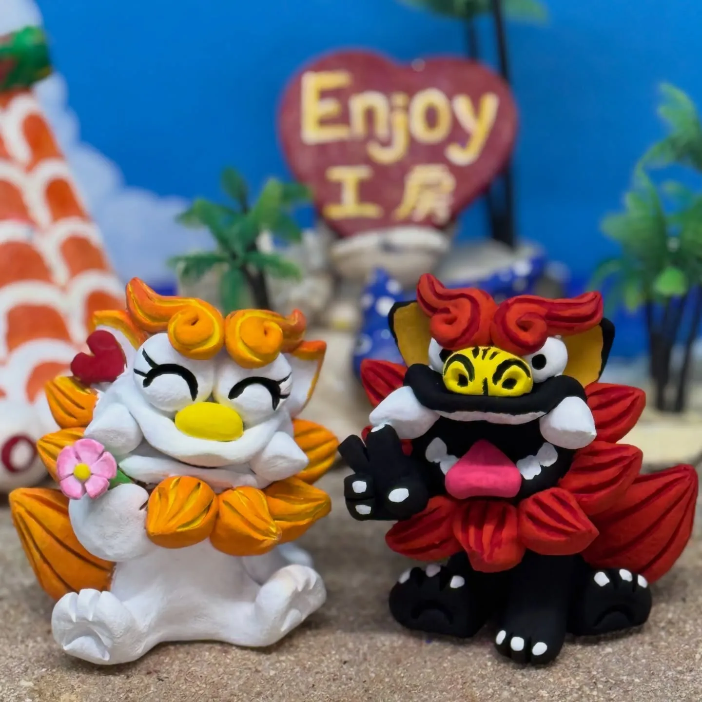 🌴シーサー絵付け体験🌺